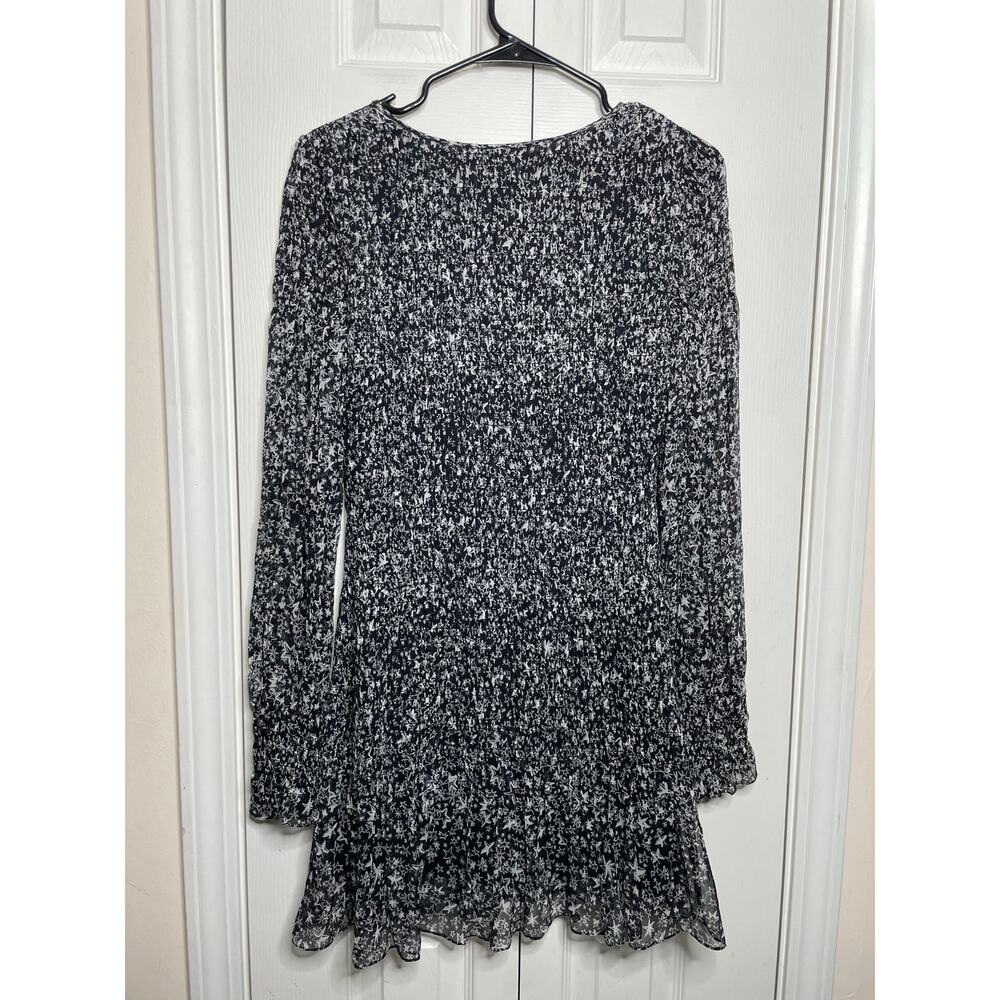 LoveShackFancy Scarlett Mini Dress Stars Black White Womens Size XS - Picture 8 of 10